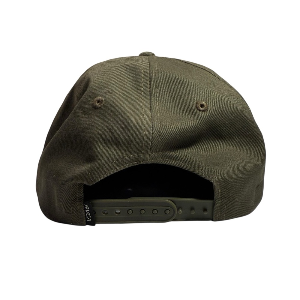 RVCA Khaki Cap‎ with Red and White Patch - Picture 3 of 6